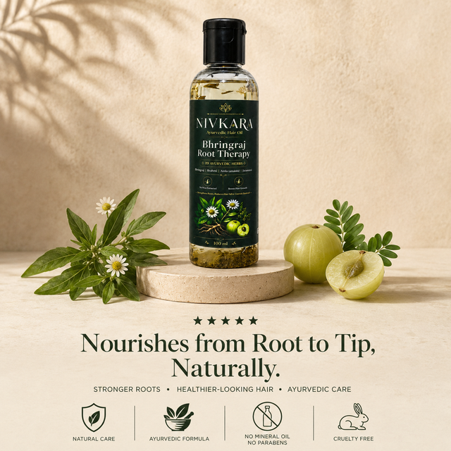Nivkara 19-Herb Bhringraj Ayurvedic Hair Oil