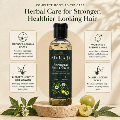 Nivkara 19-Herb Bhringraj Ayurvedic Hair Oil