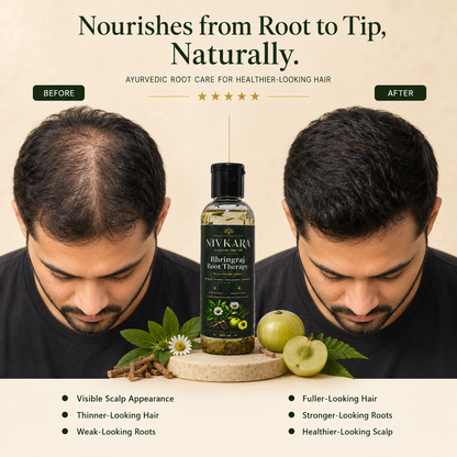 Nivkara 19-Herb Bhringraj Ayurvedic Hair Oil