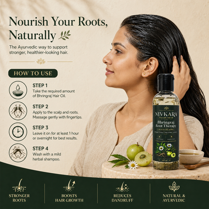 Nivkara 19-Herb Bhringraj Ayurvedic Hair Oil
